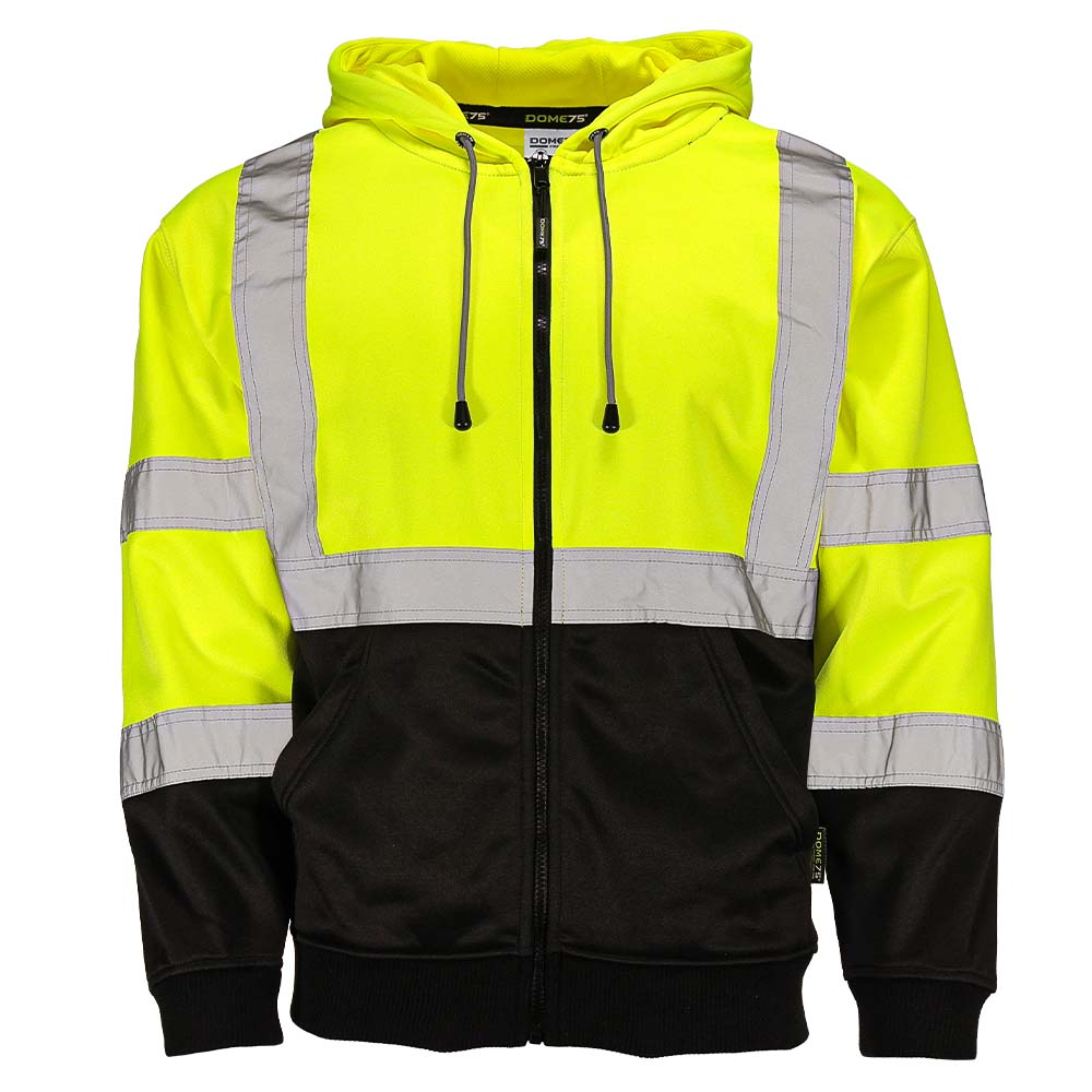 BLANK DHZ1632 Hi-Vis Class 3 Viz-Tuff™ Fleece Full-Zip Hoodie