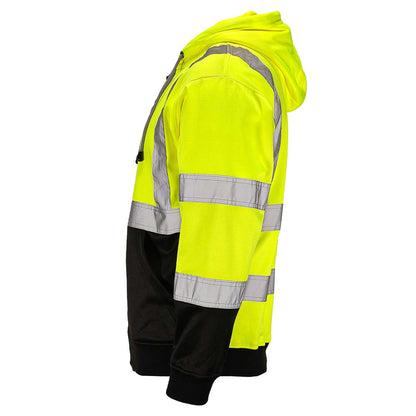 BLANK DHZ1632 Hi-Vis Class 3 Viz-Tuff™ Fleece Full-Zip Hoodie