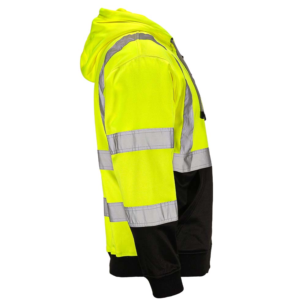 BLANK DHZ1632 Hi-Vis Class 3 Viz-Tuff™ Fleece Full-Zip Hoodie