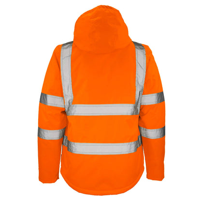 BLANK DJC3632 Class 3 Hi-Vis Black Bottom Chore Coat
