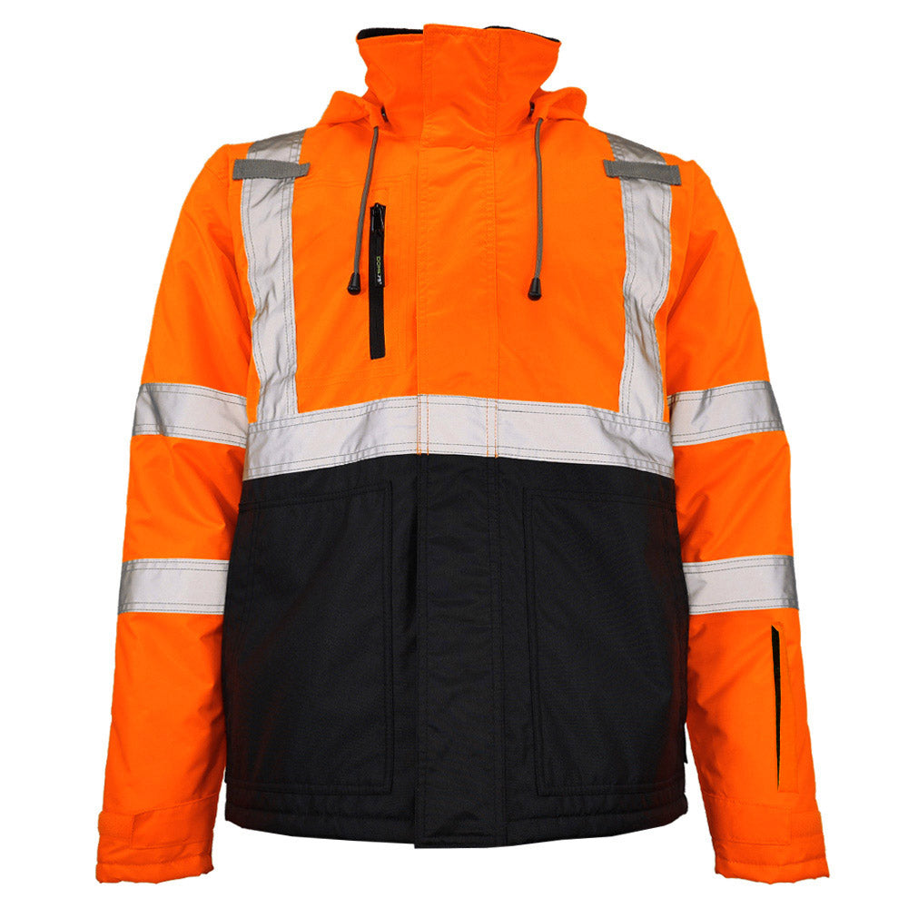 BLANK DJC3632 Class 3 Hi-Vis Black Bottom Chore Coat
