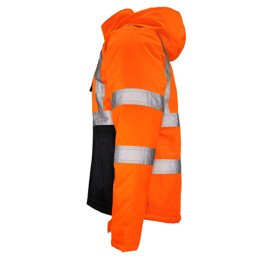 BLANK DJC3632 Class 3 Hi-Vis Black Bottom Chore Coat