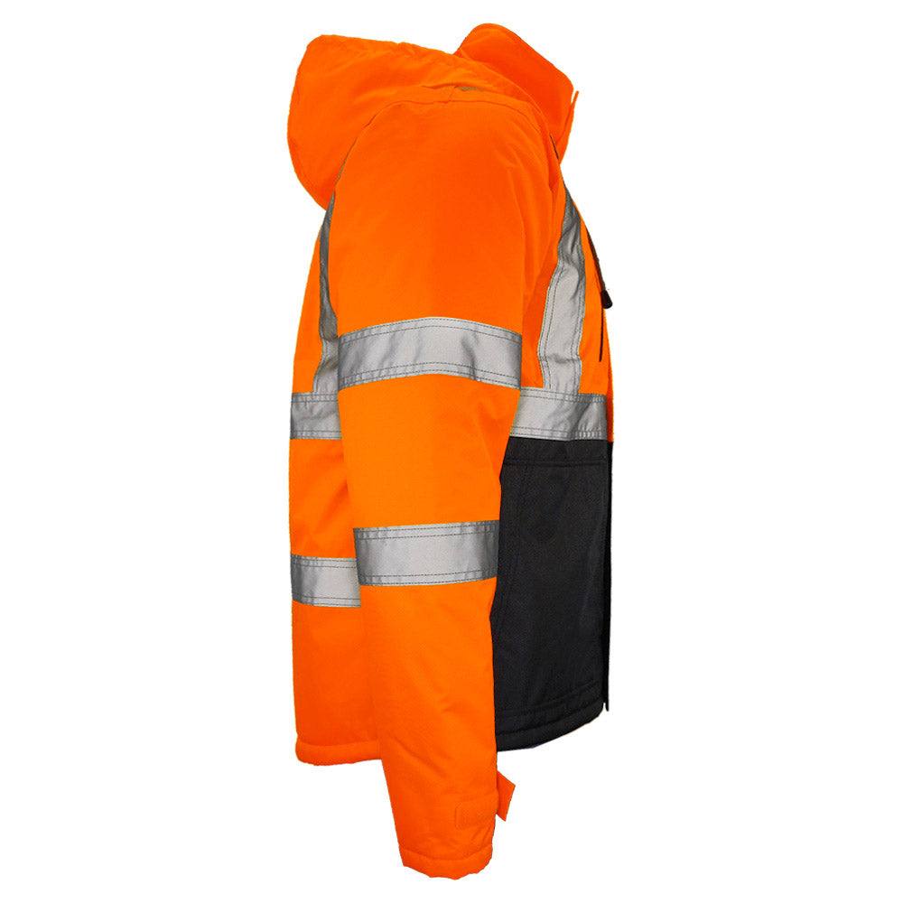 BLANK DJC3632 Class 3 Hi-Vis Black Bottom Chore Coat