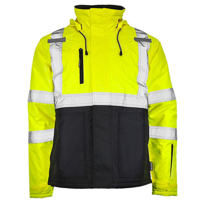 BLANK DJC3632 Class 3 Hi-Vis Black Bottom Chore Coat