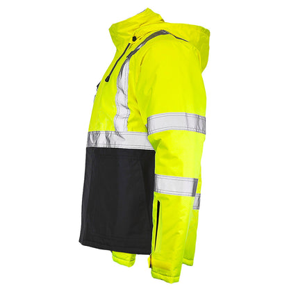 BLANK DJC3632 Class 3 Hi-Vis Black Bottom Chore Coat