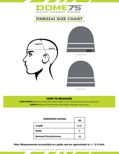 BLANK DNB3341 Hi-Vis Reflective Thermal Beanie