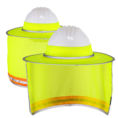 BLANK DNS843 Mesh Hard Hat Sun Brim with Drape