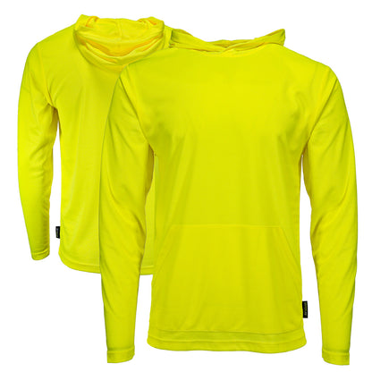BLANK DSH1401 Enhanced Visibility Long Sleeve Hooded Safety Shirt