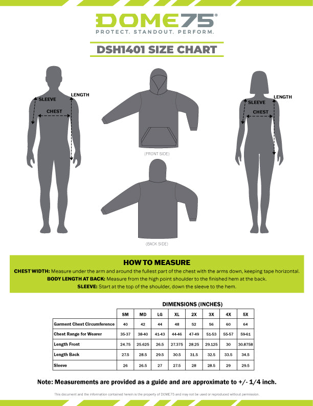 BLANK DSH1401 Enhanced Visibility Long Sleeve Hooded Safety Shirt