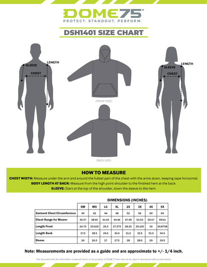 BLANK DSH1401 Enhanced Visibility Long Sleeve Hooded Safety Shirt