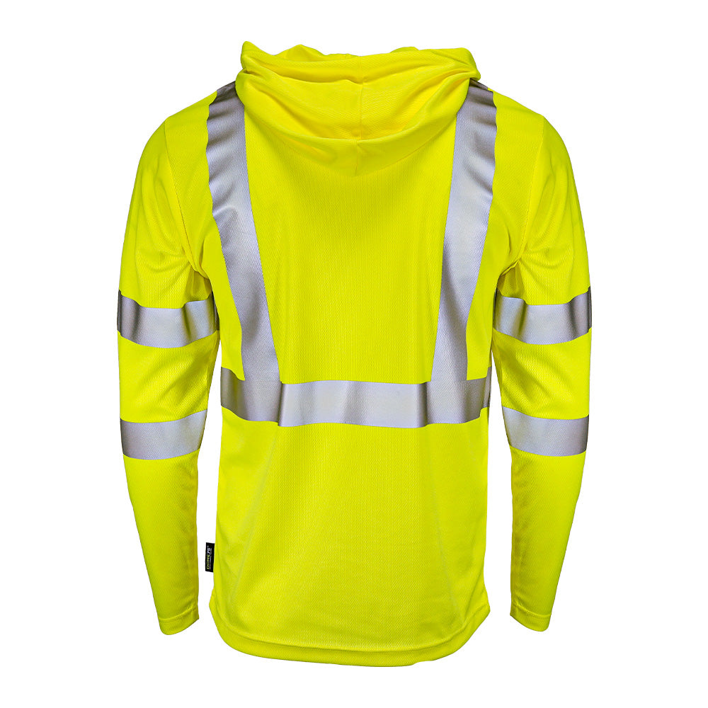 BLANK DSH1431 Class 3 Long Sleeve Hooded Safety Shirt