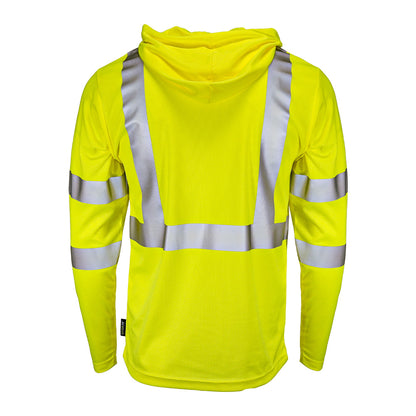BLANK DSH1431 Class 3 Long Sleeve Hooded Safety Shirt