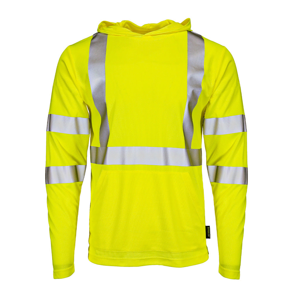 BLANK DSH1431 Class 3 Long Sleeve Hooded Safety Shirt