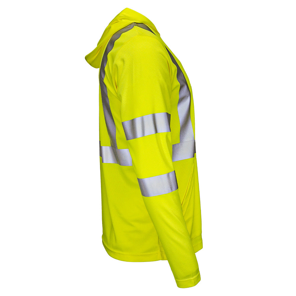 BLANK DSH1431 Class 3 Long Sleeve Hooded Safety Shirt