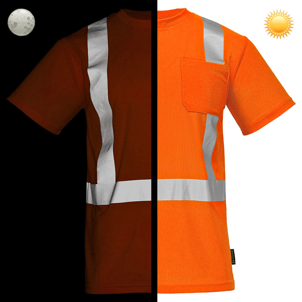 BLANK DSS1421 Hi-Vis ANSI Class 2 Viz-Dri™ Safety T-Shirt