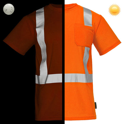 BLANK DSS1421 Hi-Vis ANSI Class 2 Viz-Dri™ Safety T-Shirt