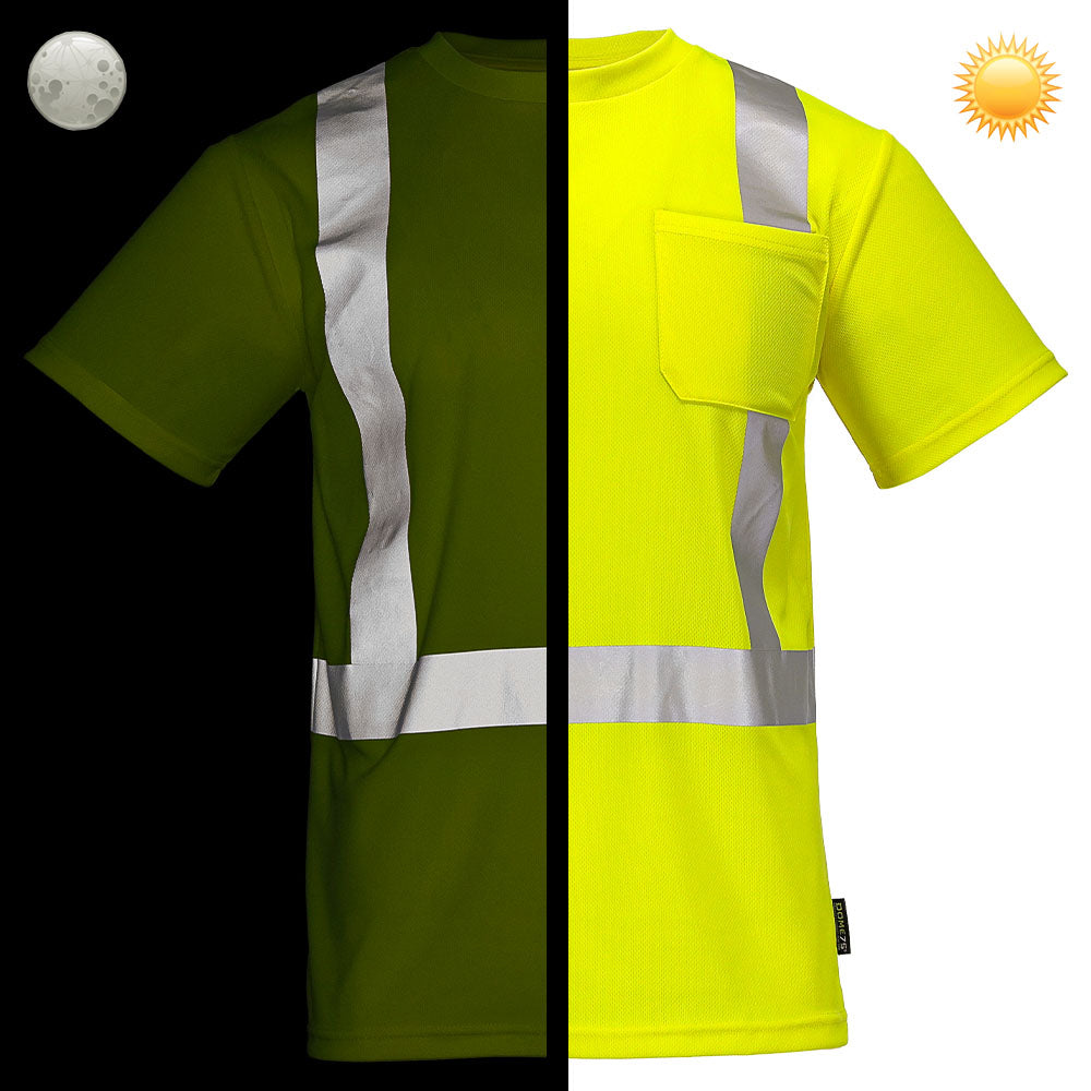 BLANK DSS1421 Hi-Vis ANSI Class 2 Viz-Dri™ Safety T-Shirt