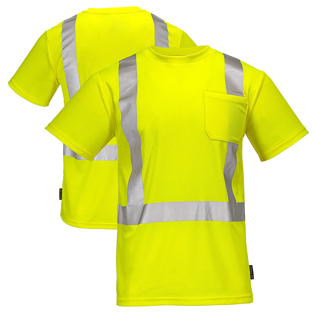 BLANK DSS1421 Hi-Vis ANSI Class 2 Viz-Dri™ Safety T-Shirt