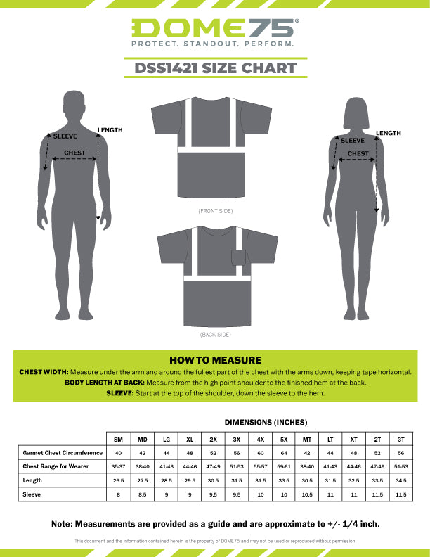 BLANK DSS1421 Hi-Vis ANSI Class 2 Viz-Dri™ Safety T-Shirt