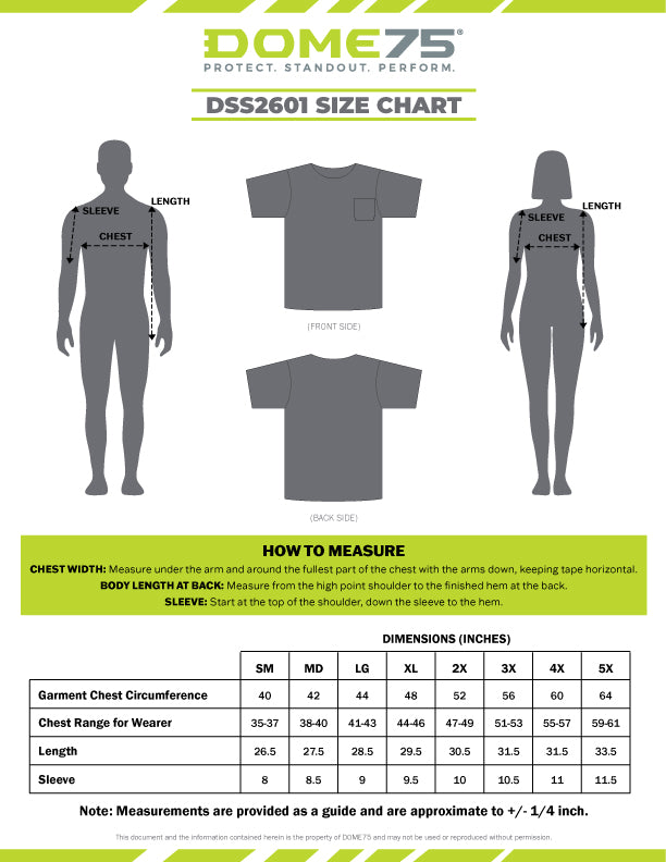 BLANK DSS2601 Hi-Vis Viz-Tuff™ Jersey Pocket Safety T-Shirt