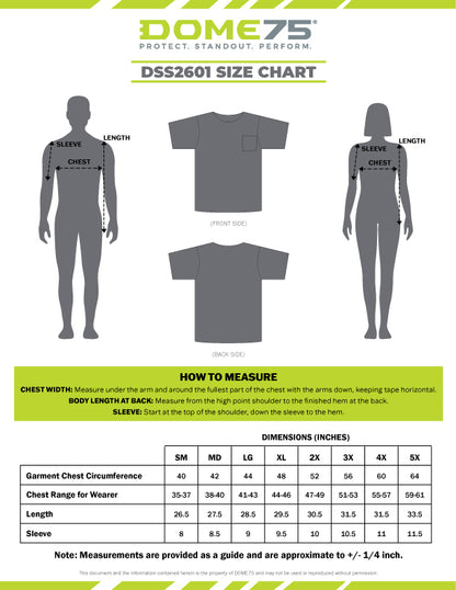 BLANK DSS2601 Hi-Vis Viz-Tuff™ Jersey Pocket Safety T-Shirt