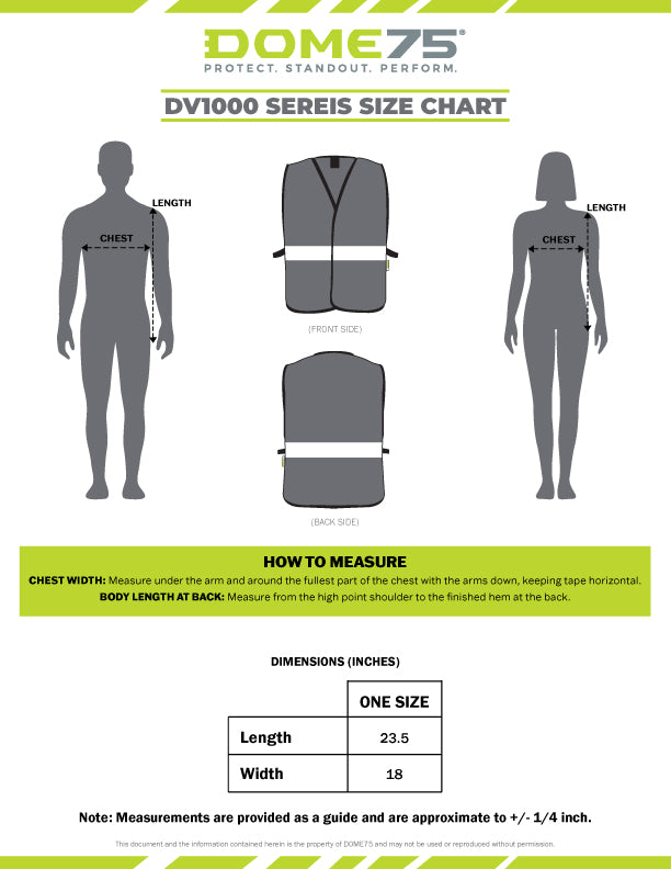 BLANK DV1041/DV1081 Enhanced Visibility Identification Safety Vests