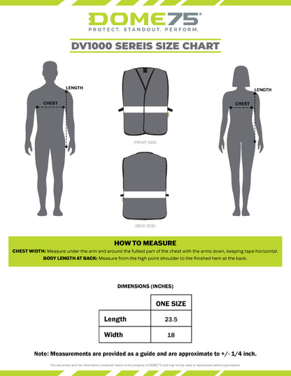 BLANK DV1041/DV1081 Enhanced Visibility Identification Safety Vests