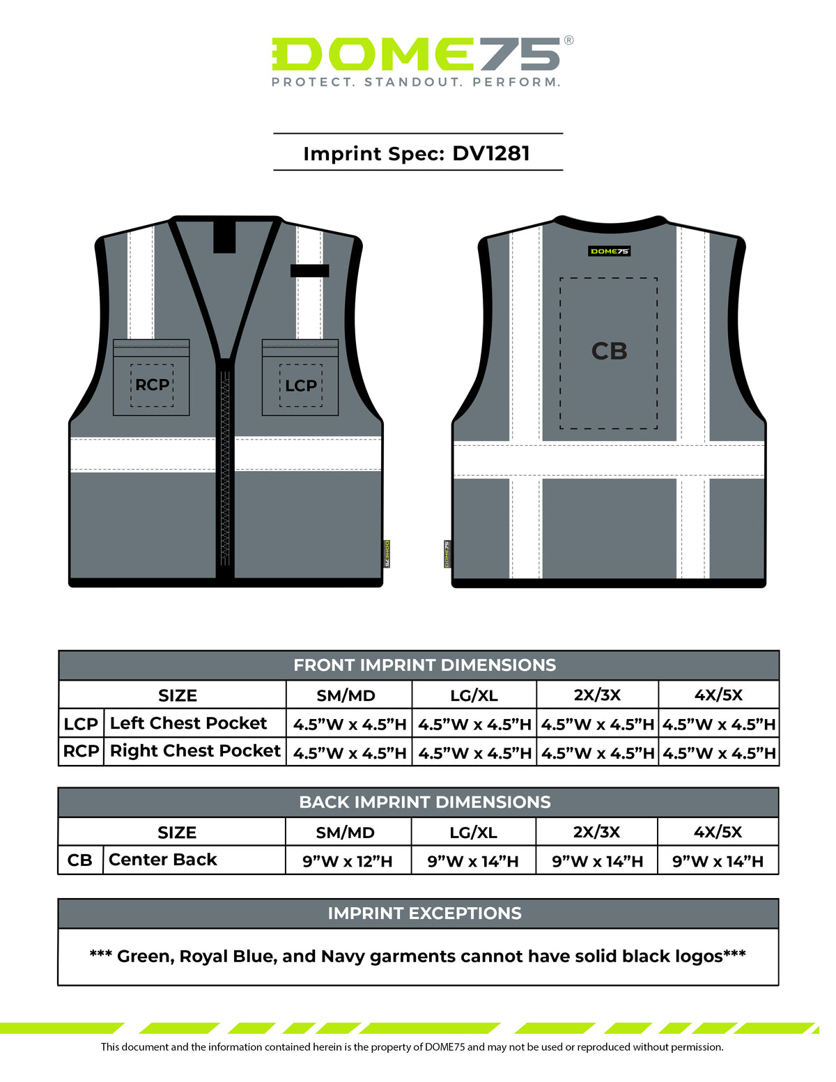 DV1281 Enhanced Visibility Identification Mesh Safety Vest