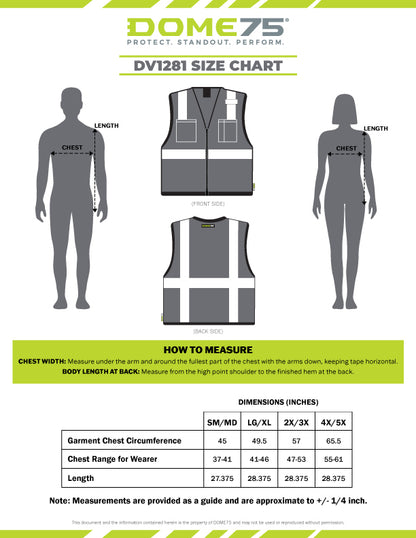 DV1281 Enhanced Visibility Identification Mesh Safety Vest