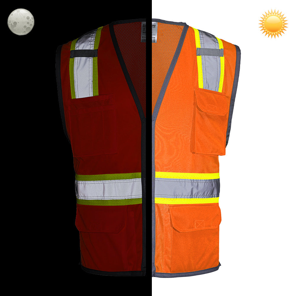 DV2123 ANSI Class 2 Hi-Vis Contrast Viz-Cool™ Mesh Safety Vest