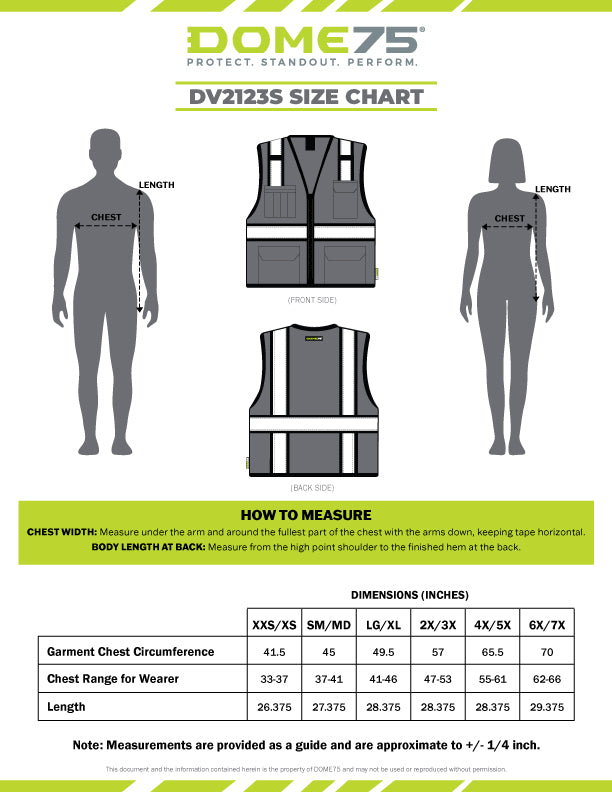 DV2123S ANSI Class 2 Hi-Vis Contrast Viz-Cool™ Solid Front Mesh Safety Vest
