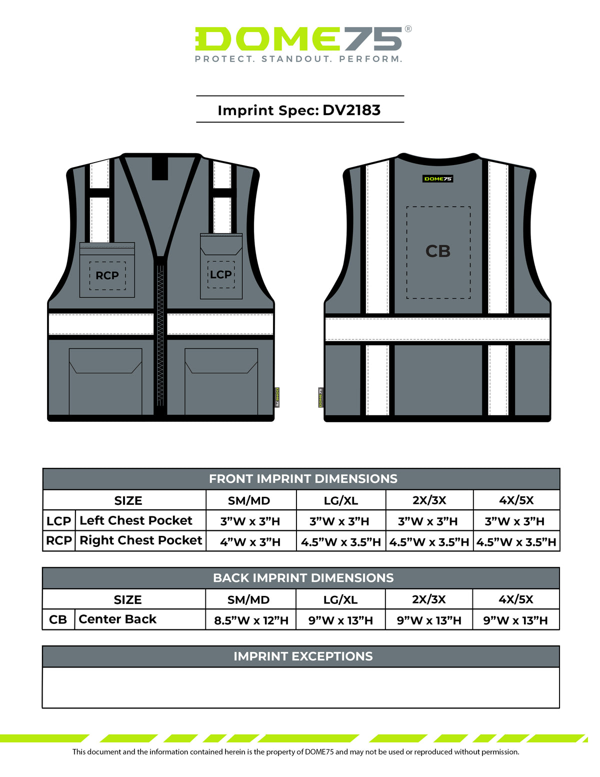 BLANK DV2183 Enhanced Visibility Identification Hi-Vis Contrast Mesh Safety Vest