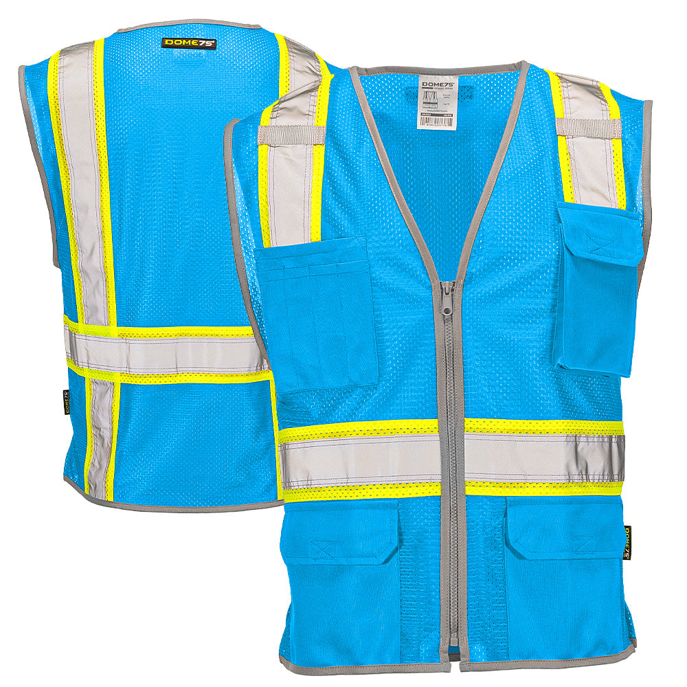 BLANK DV2183 Enhanced Visibility Identification Hi-Vis Contrast Mesh Safety Vest