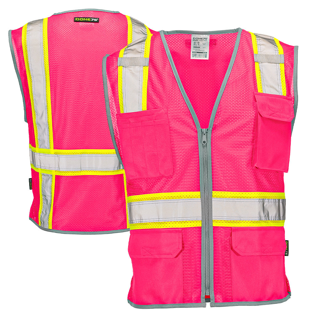BLANK DV2183 Enhanced Visibility Identification Hi-Vis Contrast Mesh Safety Vest