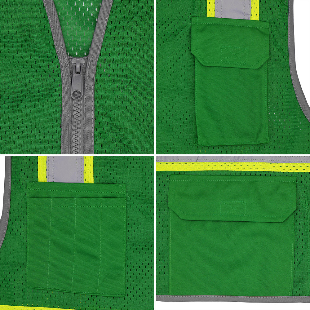 BLANK DV2183 Enhanced Visibility Identification Hi-Vis Contrast Mesh Safety Vest