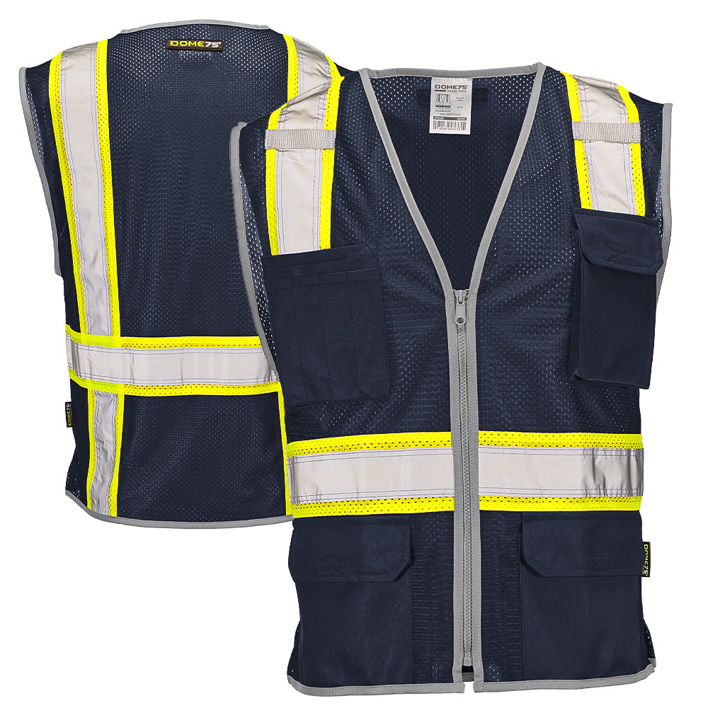 BLANK DV2183 Enhanced Visibility Identification Hi-Vis Contrast Mesh Safety Vest