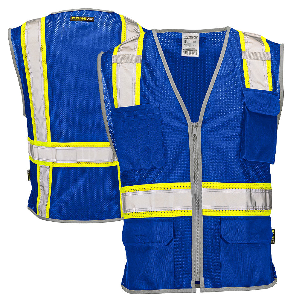 BLANK DV2183 Enhanced Visibility Identification Hi-Vis Contrast Mesh Safety Vest