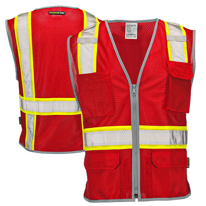 BLANK DV2183 Enhanced Visibility Identification Hi-Vis Contrast Mesh Safety Vest