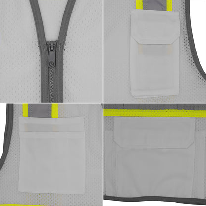 BLANK DV2183 Enhanced Visibility Identification Hi-Vis Contrast Mesh Safety Vest