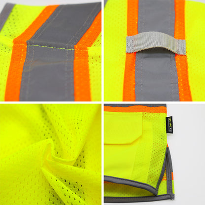 DV2533 Hi-Vis Class 3 Hi-Vis Contrast Viz-Cool™ Mesh Safety Vest