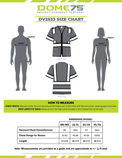 DV2533 Hi-Vis Class 3 Hi-Vis Contrast Viz-Cool™ Mesh Safety Vest