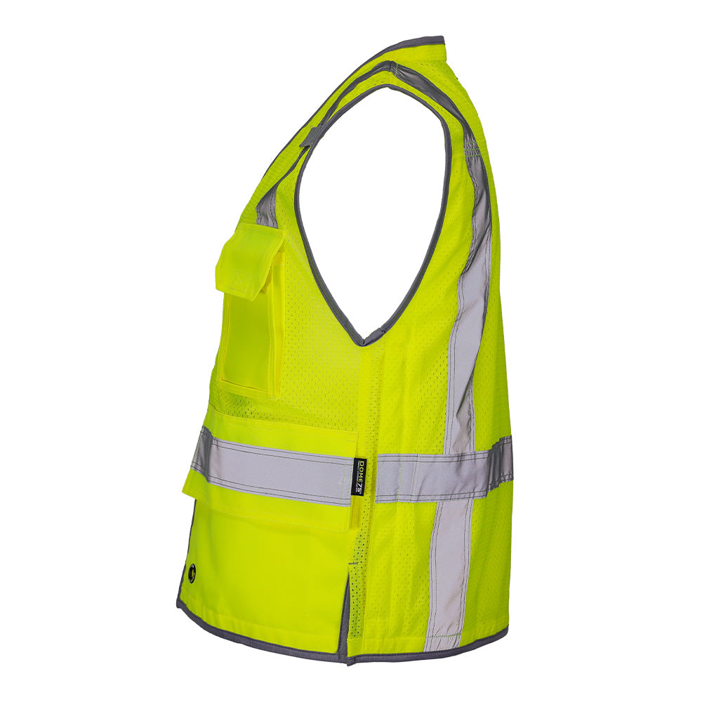 DV3521 ANSI Class 2 Hi-Vis Mesh Utility Safety Vest