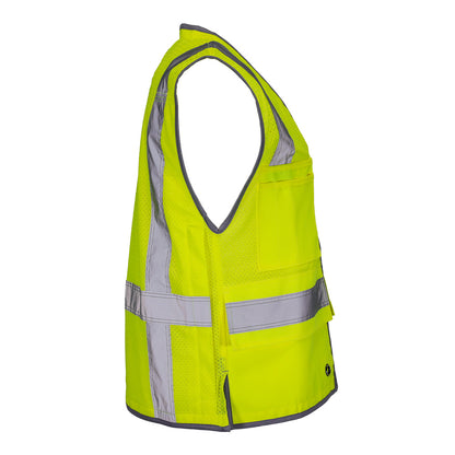 DV3521 ANSI Class 2 Hi-Vis Mesh Utility Safety Vest