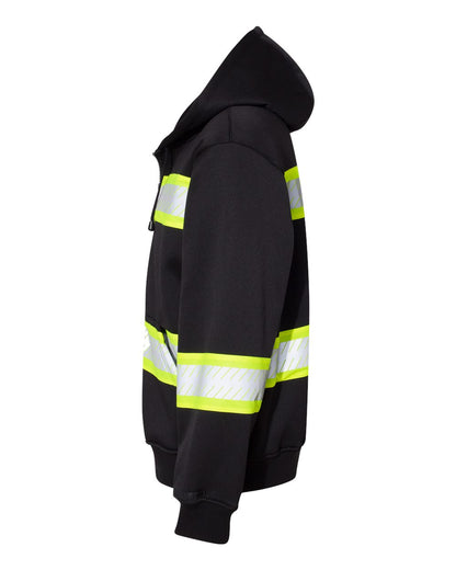 BLANK B310-313 Men's EV Series® Enhanced Visibility Full-Zip Hooded Sweatshirt