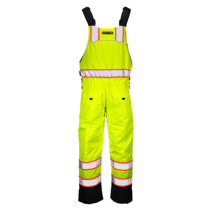 BLANK OBB7755 Heavy-Duty Hi-Vis Class E Thermal Insulated Winter Bib