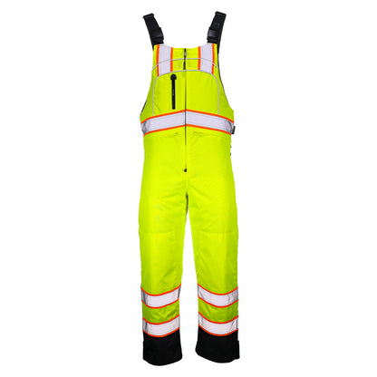 BLANK OBB7755 Heavy-Duty Hi-Vis Class E Thermal Insulated Winter Bib