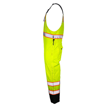 BLANK OBB7755 Heavy-Duty Hi-Vis Class E Thermal Insulated Winter Bib