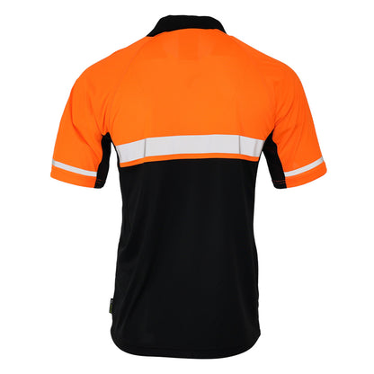 OSP4742 Series Enhanced Visibility Lightweight Snag-Proof Black Bottom Safety Polo