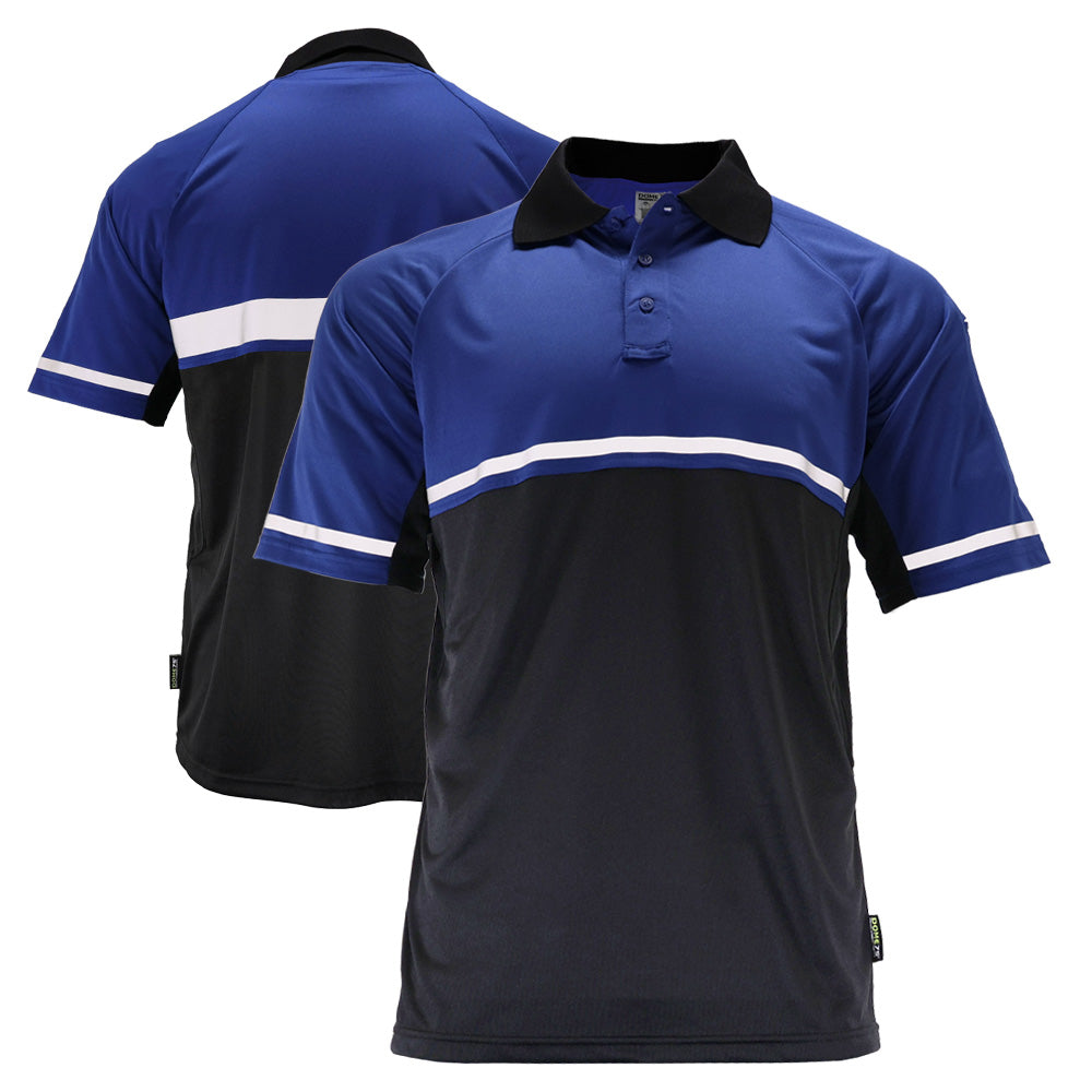 OSP4742 Series Enhanced Visibility Lightweight Snag-Proof Black Bottom Safety Polo