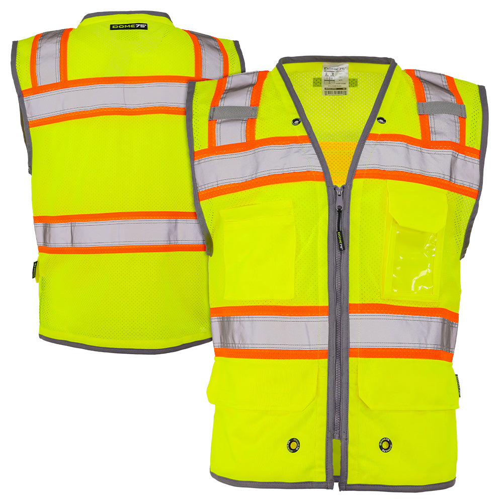BLANK OV5523 Class 2 Contrast Heavy Duty Utility Safety Vest